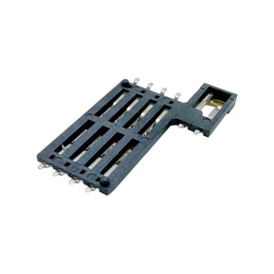 Smart Card Connector 8pins With 2  Left Switches Height 1.40mm