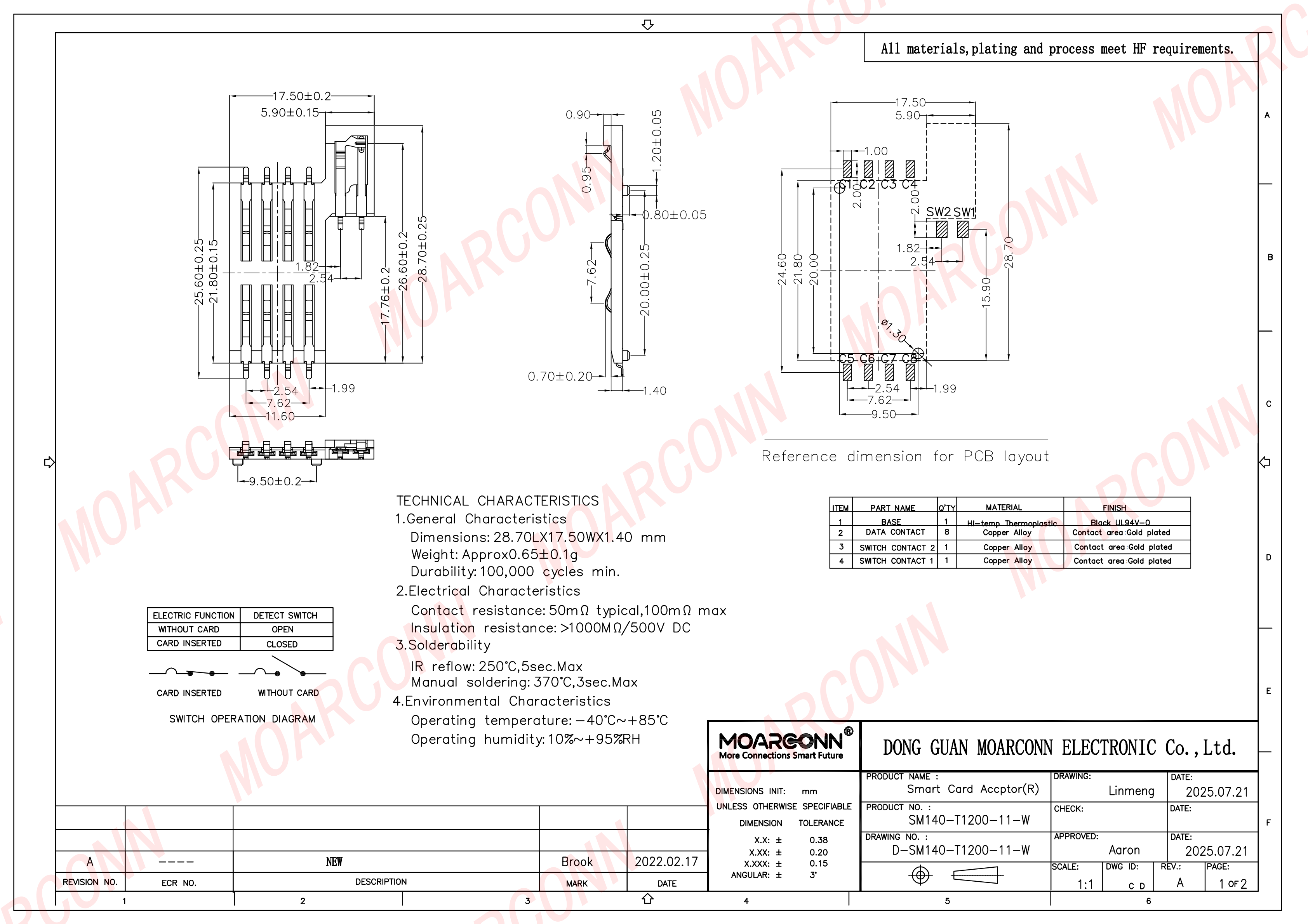 smart card socket