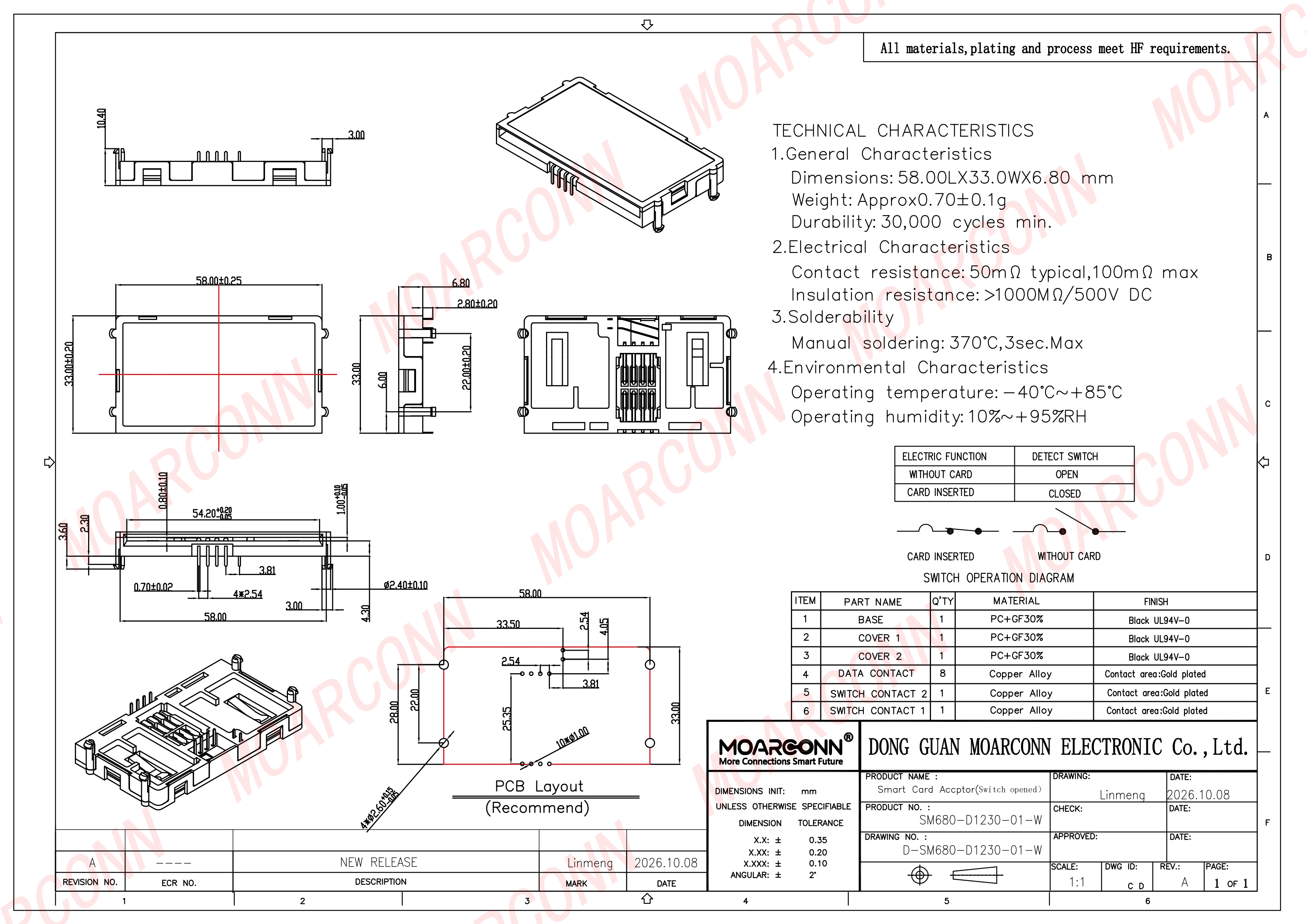 smart socket card connector