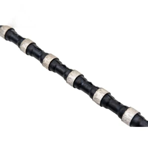 Rubber Spring Diamond Wire Saw | Flexible and Durable for Quarrying and Stone Cutting | Ideal for Marble, Granite, and Concrete