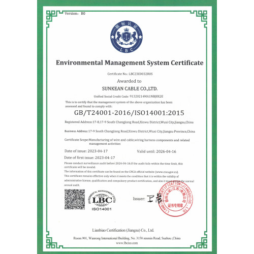 ISO 14001 Certificate
