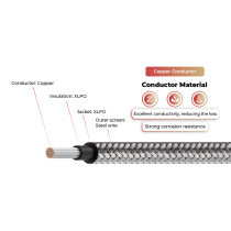 1.5kV Solar Cable Copper Conductor Anti-rodent 62930 IEC131 / H1Z2Z2-K
