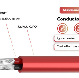 1.5kV Solar Cable Aluminum Conductor Dual Core 2PfG 2642 PV1500DC-AL