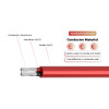 Cable solar de 1,5 kV, conductor de aluminio, núcleo doble, 2PfG 2642 PV1500DC-AL