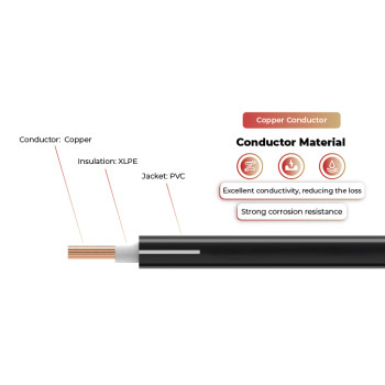 600V Solar Cable Copper Conductor HCV