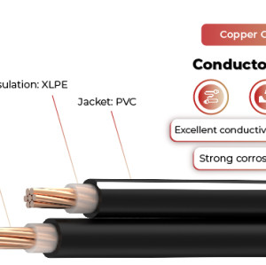 600V Solar Cable Copper Conductor CVD