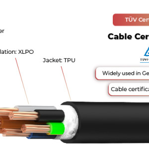 450V Charging Cable EN50620/IEC62893 EVC H07BZ5-F TÜV