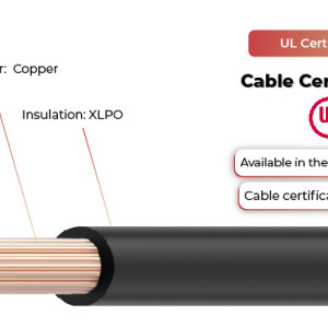 Cable fotovoltaico de 2 kV de una sola capa UL4703