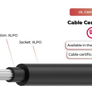 Cable solar de 1,5 kV EN 50618 H1Z2Z2-K y UL4703 UL