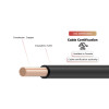 Cable solar de una sola capa de 2 kV RPVU90, RPVU105 CUL