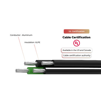 600V Solar Cable USE-2 UL Certificated