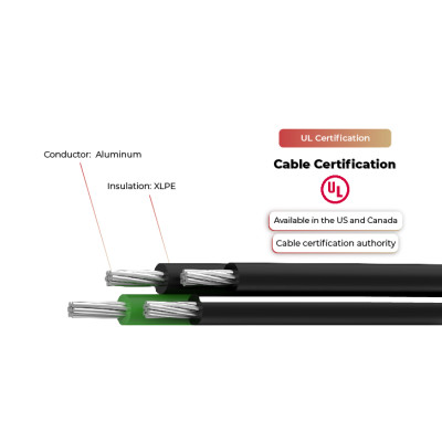 600V Solar Cable USE-2 UL Certificated