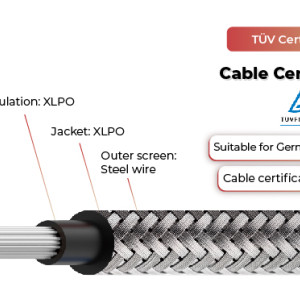 1.5kV Solar Cable  Anti-rodent 62930 IEC131 / H1Z2Z2-K TÜV
