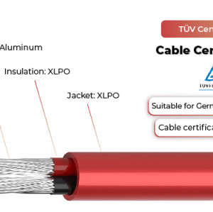 1.5kV Solar Cable Dual Core 2PfG 2642 PV1500DC-AL TÜV