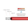 Cable solar de 1,5 kV de doble núcleo 2PfG 2642 PV1500DC-AL TÜV