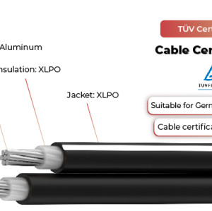 1.5kV Solar Cable Twin Core 2PfG 2642 PV1500DC-AL TÜV
