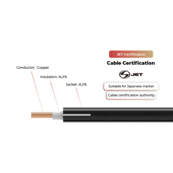 1.5kV Solar Cable PV-CC JET Certificated