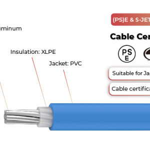 600V Solar Cable AL-CV Single Core (PS)E & S-JET