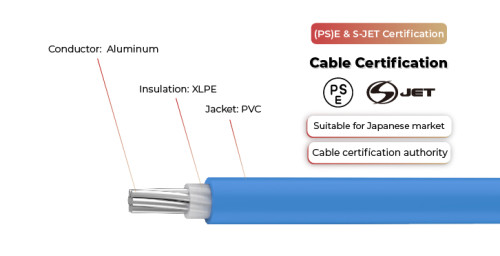 600V Solar Cable AL-CV Single Core (PS)E & S-JET