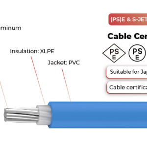 600V Solar Cable Aluminum Copper CV Single Core