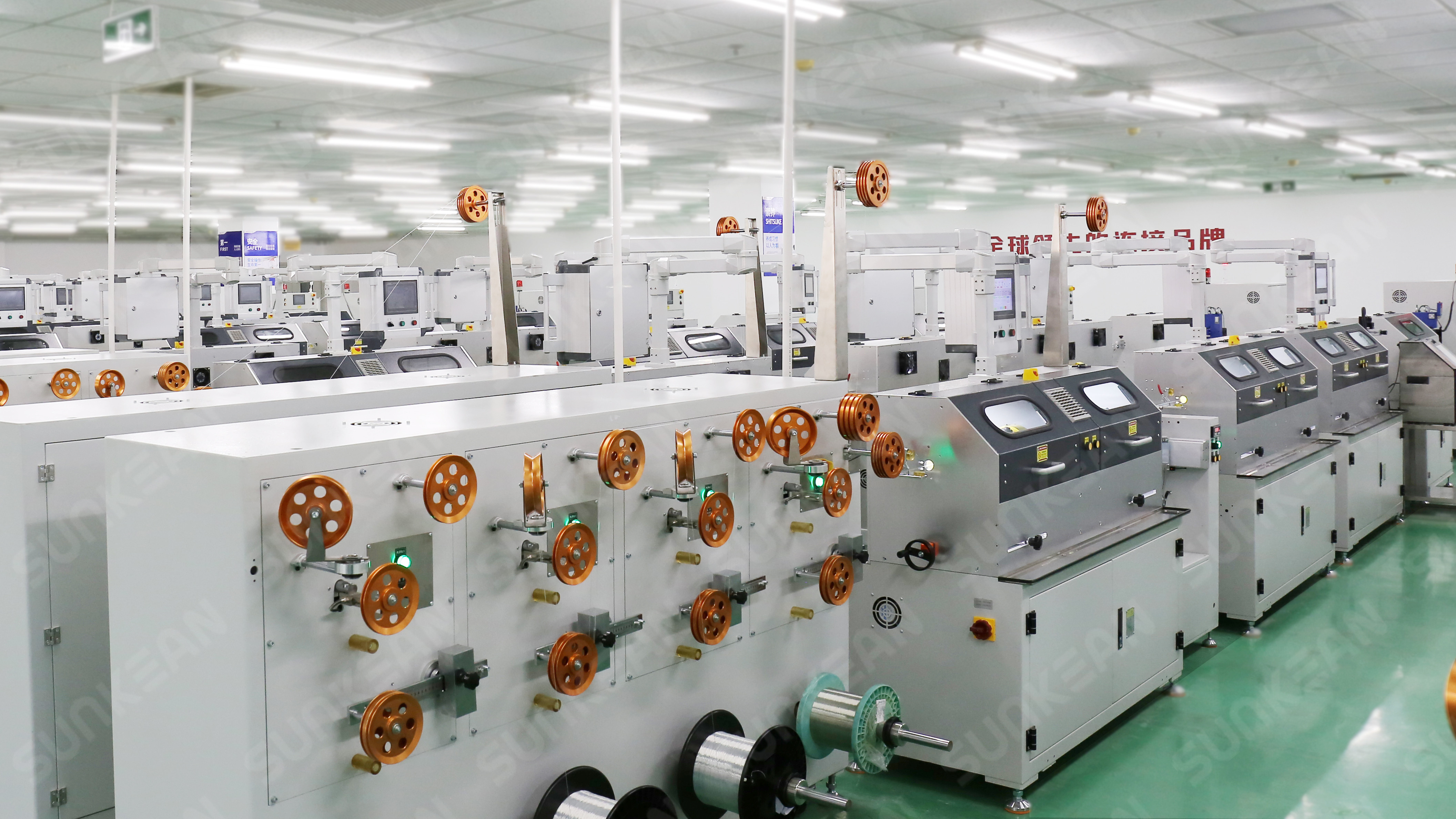 sunkean equipment for dac copper silver high speed cable production