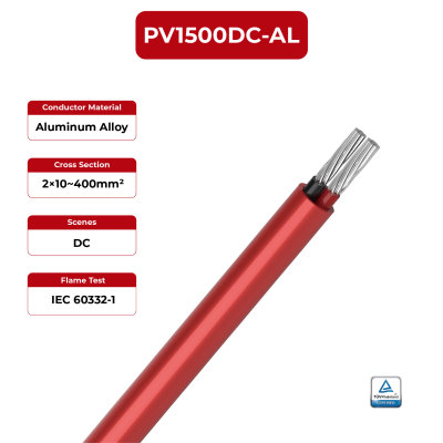 1.5kV Solar Cable Aluminum Conductor Dual Core 2PfG 2642 PV1500DC-AL