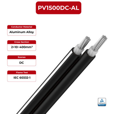 1.5kV Solar Cable Twin Core 2PfG 2642 PV1500DC-AL TÜV