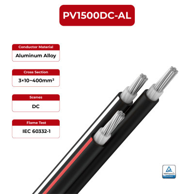 1.5kV Solar Cable Aluminum Conductor Three Core 2PfG 2642 PV1500DC-AL