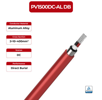 1.5kV Solar Cable Dual Core 2PfG 2642 PV1500DC-AL DB TÜV