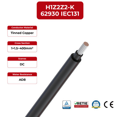 1.5kV Desert Solar Cable 62930 IEC131 / H1Z2Z2-K