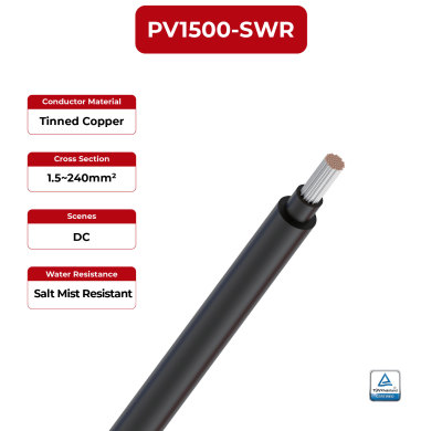 1.5kV Solar Cable Copper Conductor 2PfG 2962 PV1500-SWR
