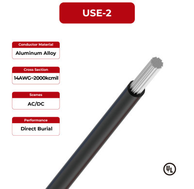 600V Solar Cable USE-2 UL Certificated