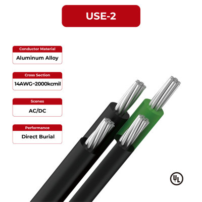 600V Solar Cable USE-2 UL Certificated