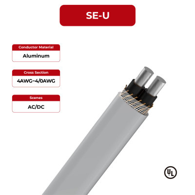 600V Solar Cable Aluminum Conductor SE-U