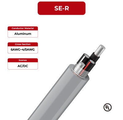 600V Solar Cable Aluminum Conductor SE-R