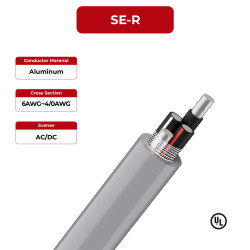 600V Solar Cable Aluminum Conductor SE-R