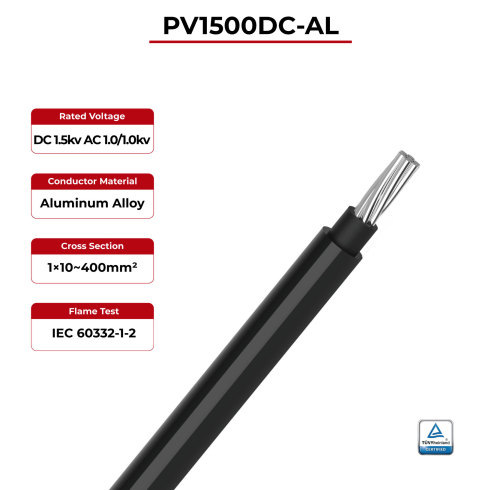 1.5kV Solar Cable Aluminum Conductor Single Core 2PfG 2642 PV1500DC-AL