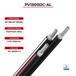 1.5kV Solar Cable Three Core 2PfG 2642 PV1500DC-AL TÜV