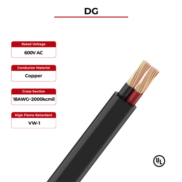 600V Solar Cable DG UL Certificated