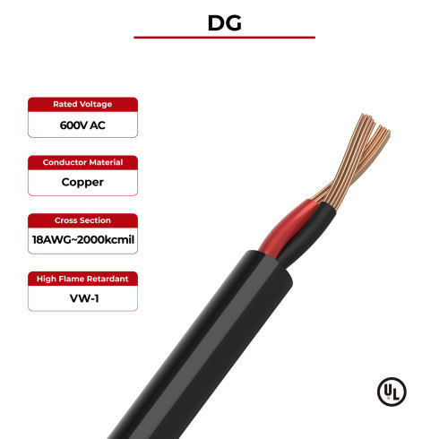 600V Solar Cable DG UL Certificated