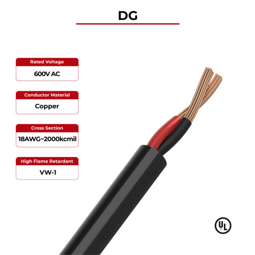 600V Solar Cable DG UL Certificated