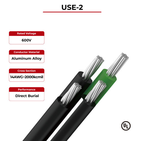 600V Solar Cable USE-2 UL Certificated
