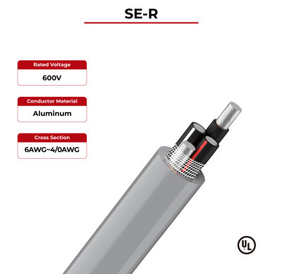 600V Solar Cable Aluminum Conductor SE-R