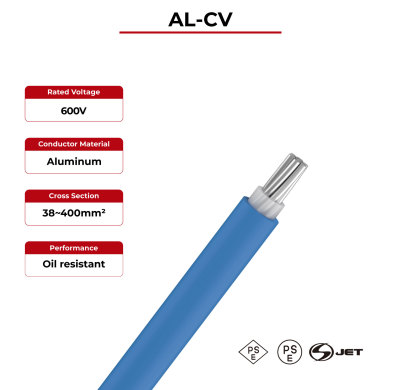 600V Solar Cable Aluminum Copper CV Single Core