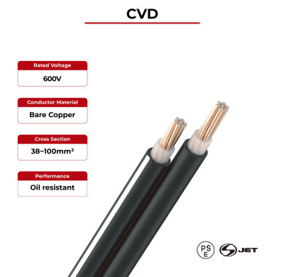 600V Solar Cable Copper Conductor CVD