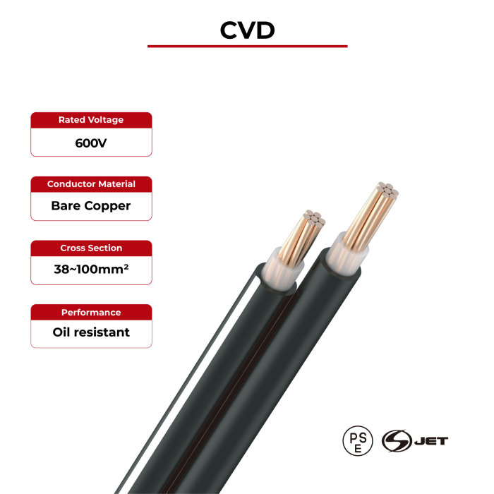 600V Solar Cable CVD JET Certificated