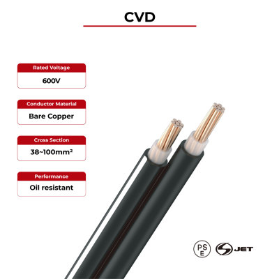 600V Solar Cable CVD PSE Certificated