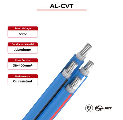 600V Solar Cable Aluminum Conductor CVT