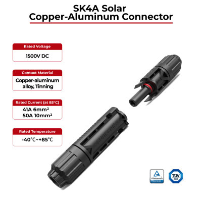 SK4A Solar Copper-Aluminum Connector  6mm 10mm TÜV