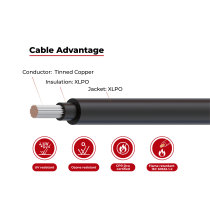 2kV Solar Cable Copper Conductor PV 2000DC(TC5)